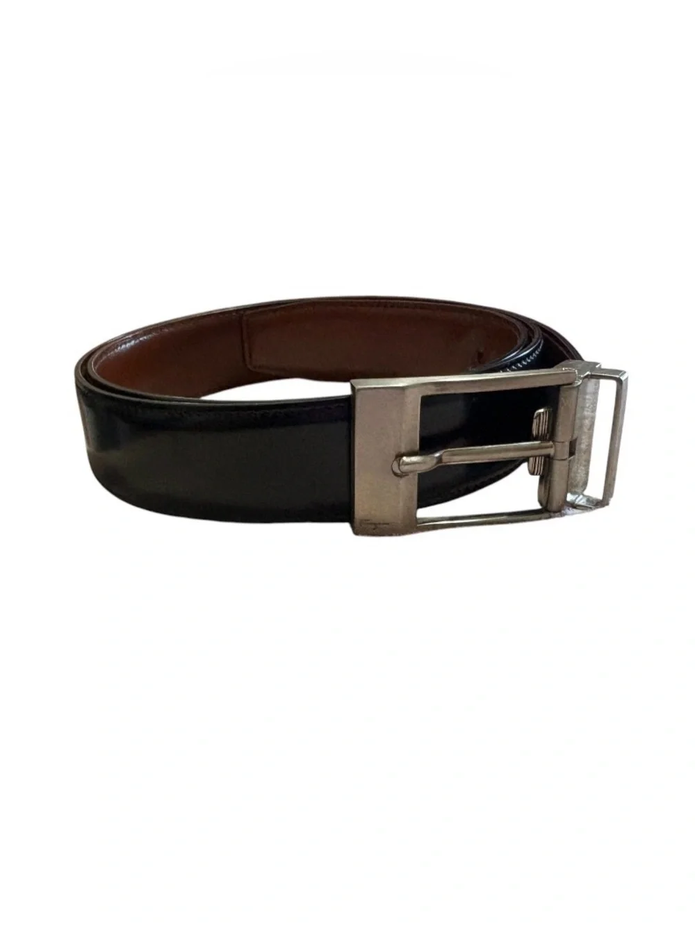 Salvatore Ferragamo Reversible Black - brown Leather Belt